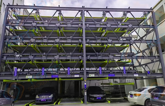 6 levels puzzle parking system