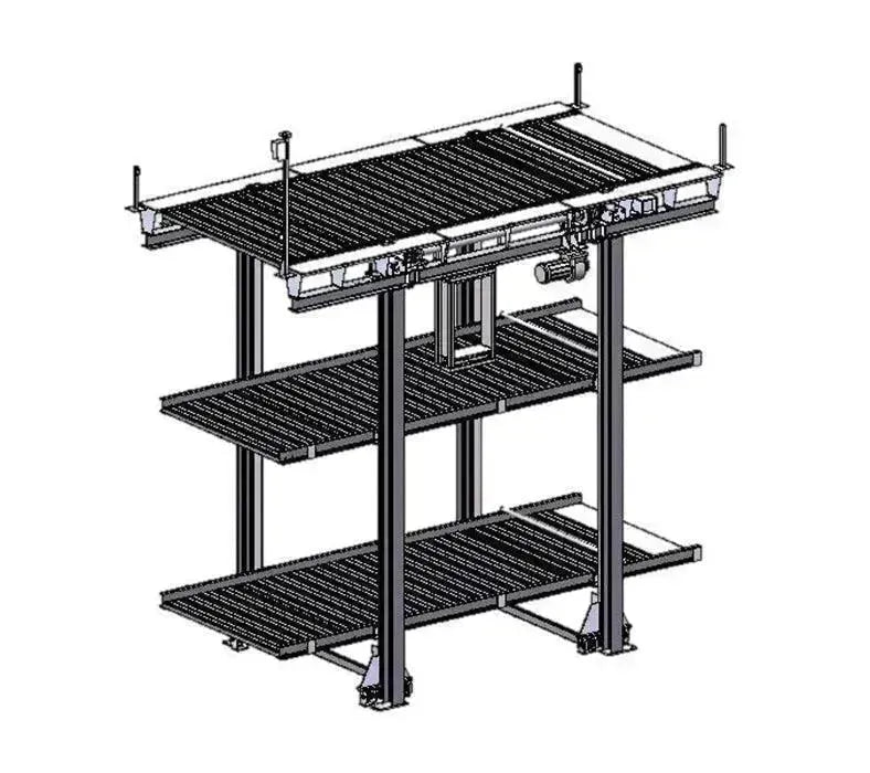 2-3 Levels Four Post Pit Parking Lift (3FP) - QINGDAO KETTP CO., LTD.