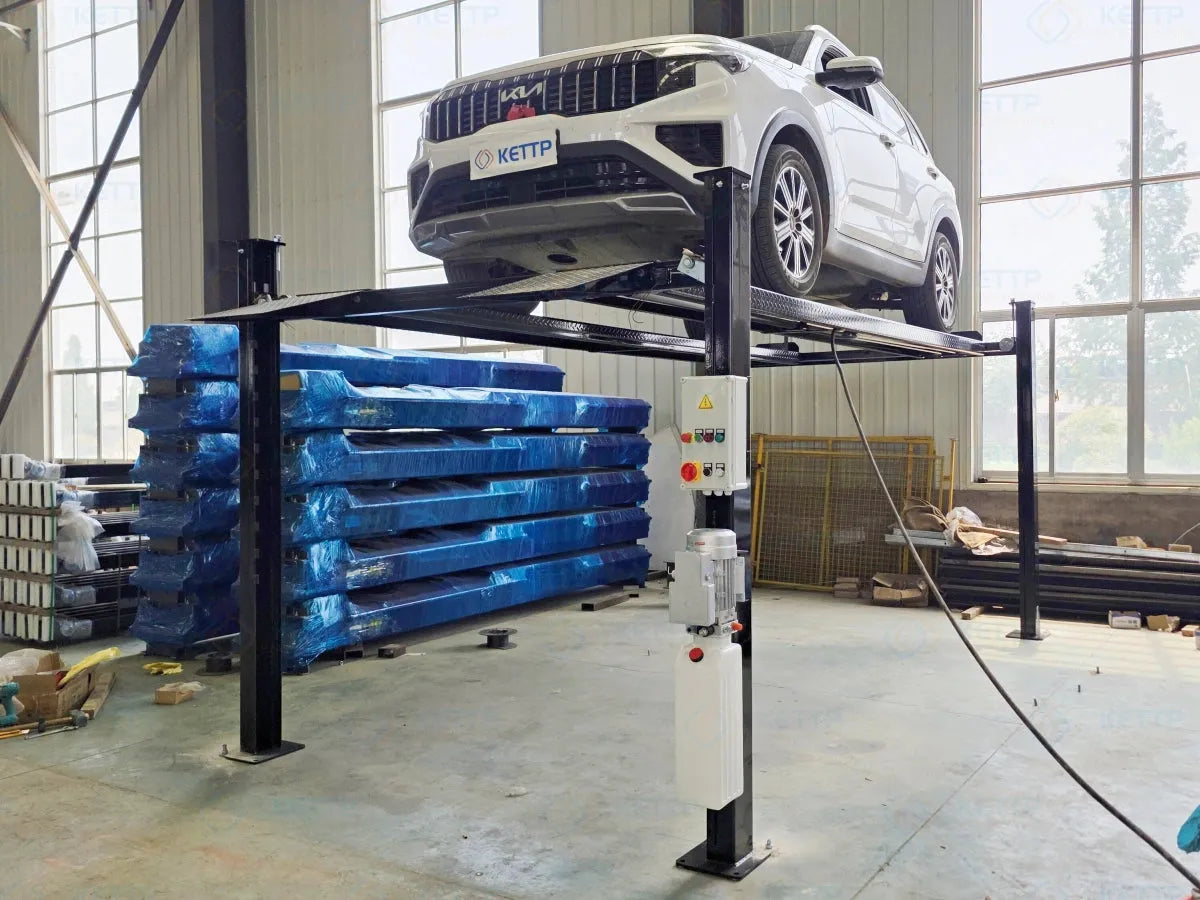 2 levels hydraulic four post car lift (2FC) - QINGDAO KETTP CO., LTD.