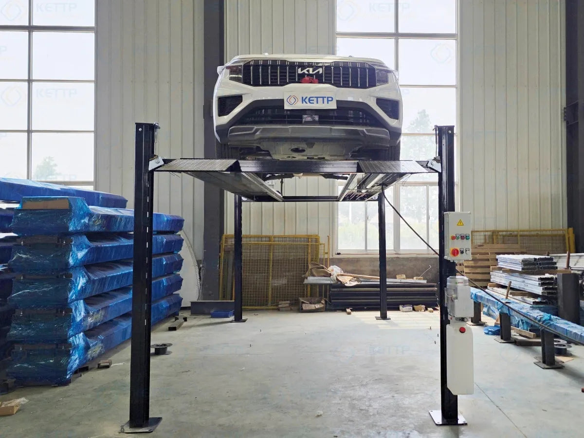 2 levels hydraulic four post car lift (2FC) - QINGDAO KETTP CO., LTD.