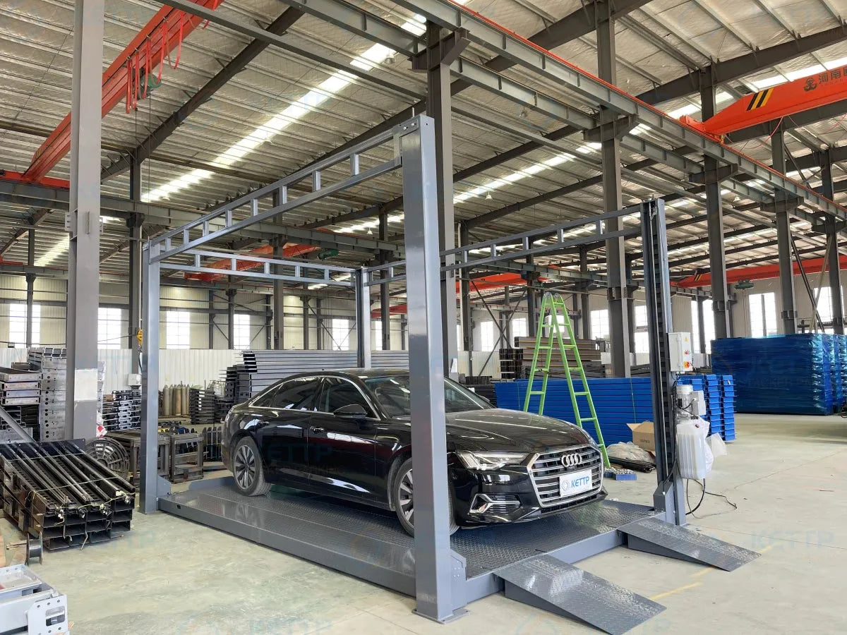 2 levels 4 post high tall lift (2FH) - QINGDAO KETTP CO., LTD.