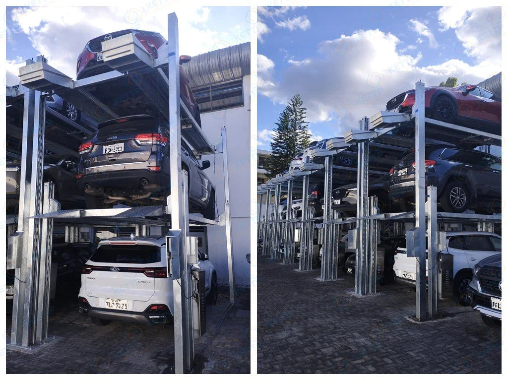 3 levels automotive storage lift (3E) - QINGDAO KETTP CO., LTD.