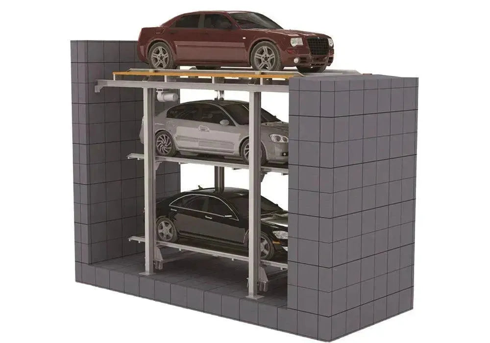 2-3 Levels Four Post Pit Parking Lift (3FP) - QINGDAO KETTP CO., LTD.