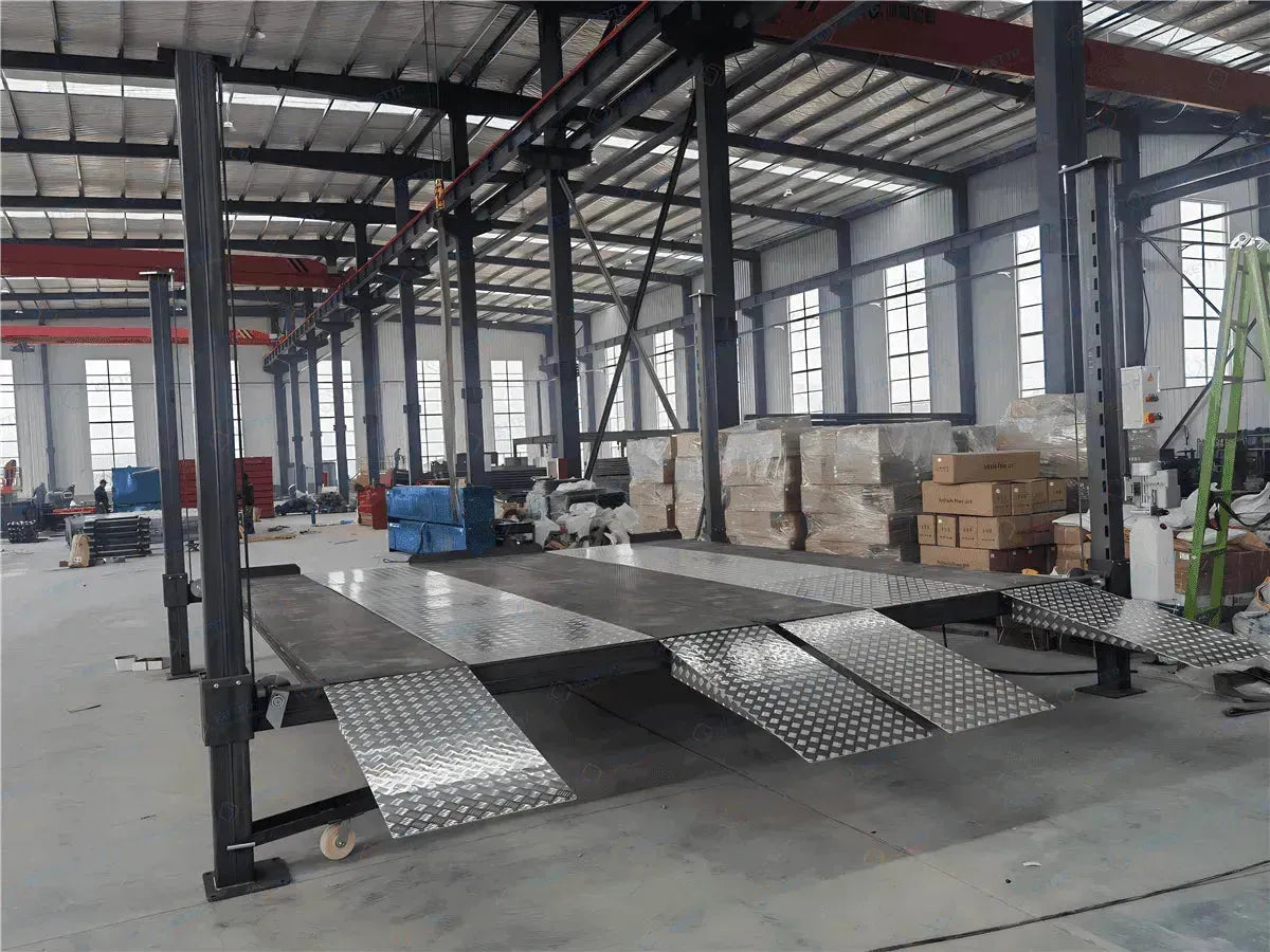 2 levels 4 post DUAL parking lift (2FD) - QINGDAO KETTP CO., LTD.