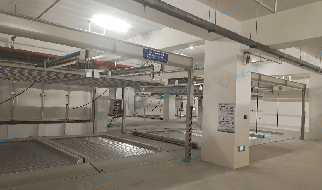 Kettp Successfully Completes New 2P Basement Puzzle Parking System Project - QINGDAO KETTP CO., LTD.