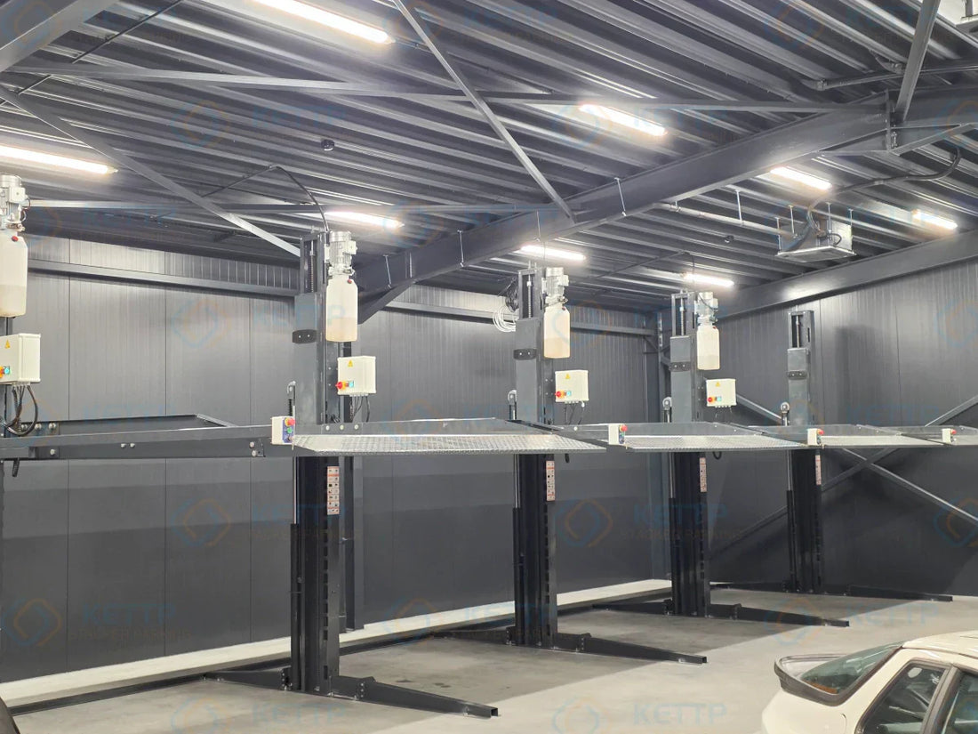 2TD double car stacker new project install in Europe