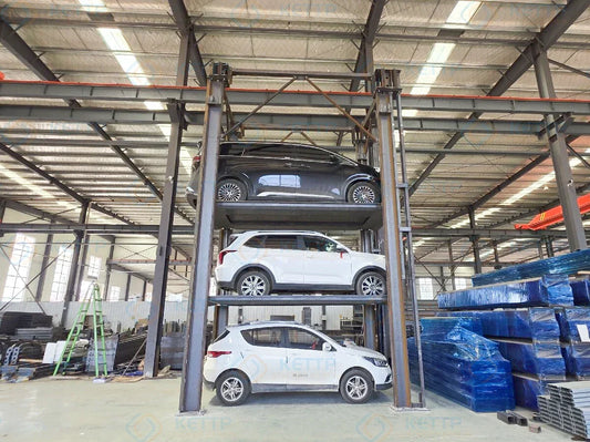 Kettp 3C Triple Car Stacker, heavy-load capacity and multi-upgrade features