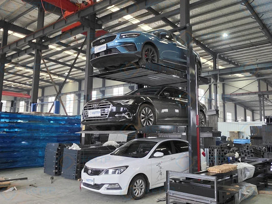 3T Triple Car Stacker – Factory Installation &amp; Testing