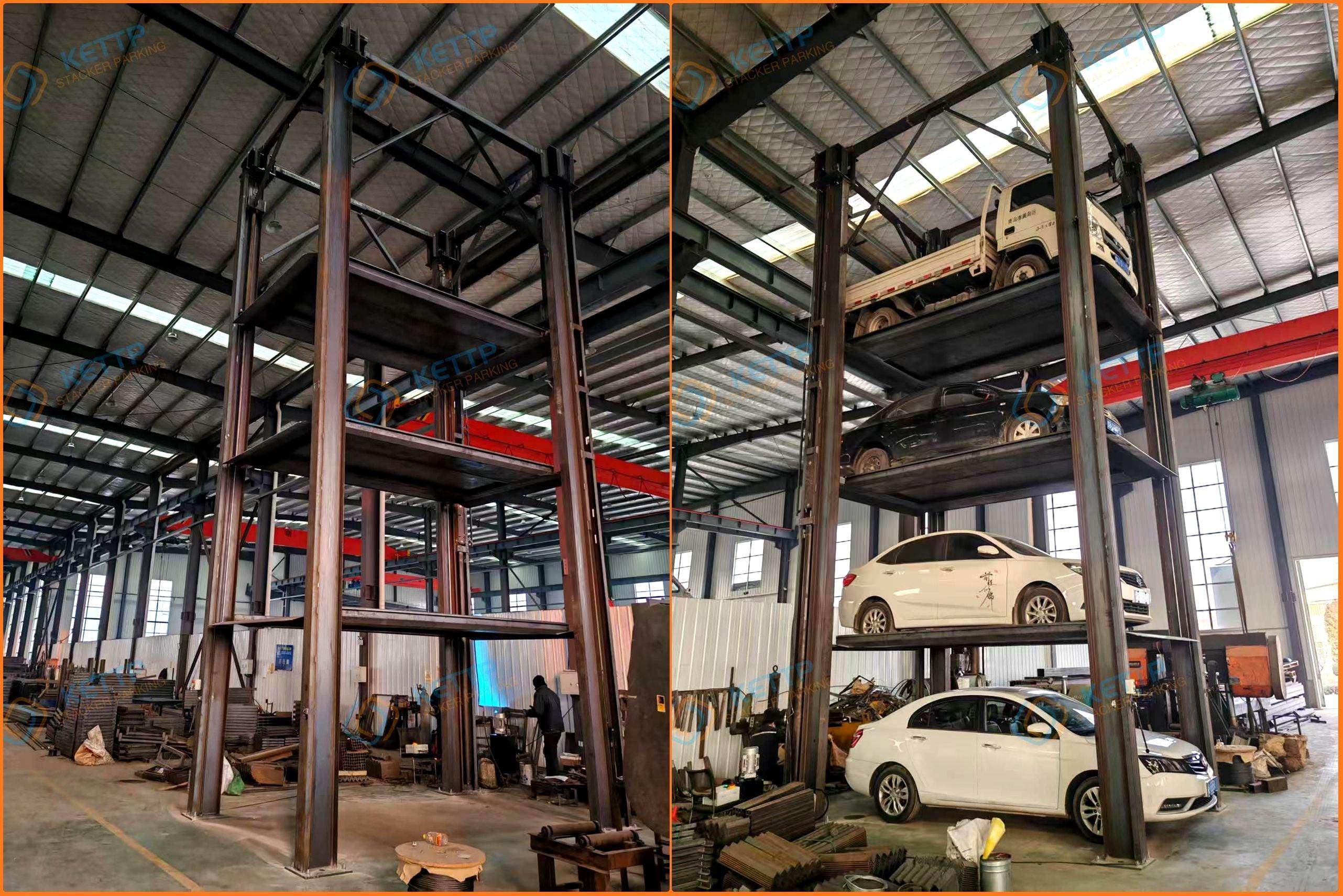 Quad Stacker Machine 4P Triple/Quad Car Stacker: Tested for Reliable Parking Solutions ...