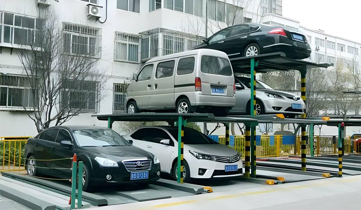 2-3 Levels Four Post Pit Parking Lift (2FP) - QINGDAO KETTP CO., LTD.