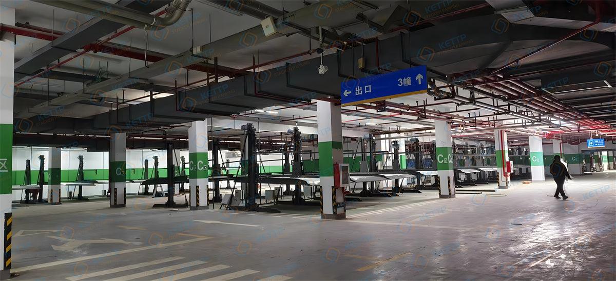 2 levels 2 post MOTOR type parking lift (2TM) - QINGDAO KETTP CO., LTD.