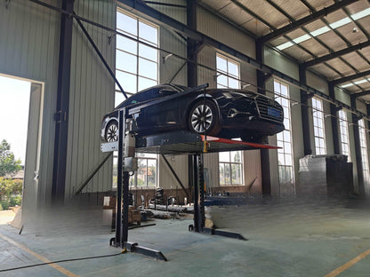 2 levels 2 post SINGLE cylinder parking lift (2T) - QINGDAO KETTP CO., LTD.