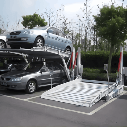 2 levels TILTING parking lift(2TT) - QINGDAO KETTP CO., LTD.