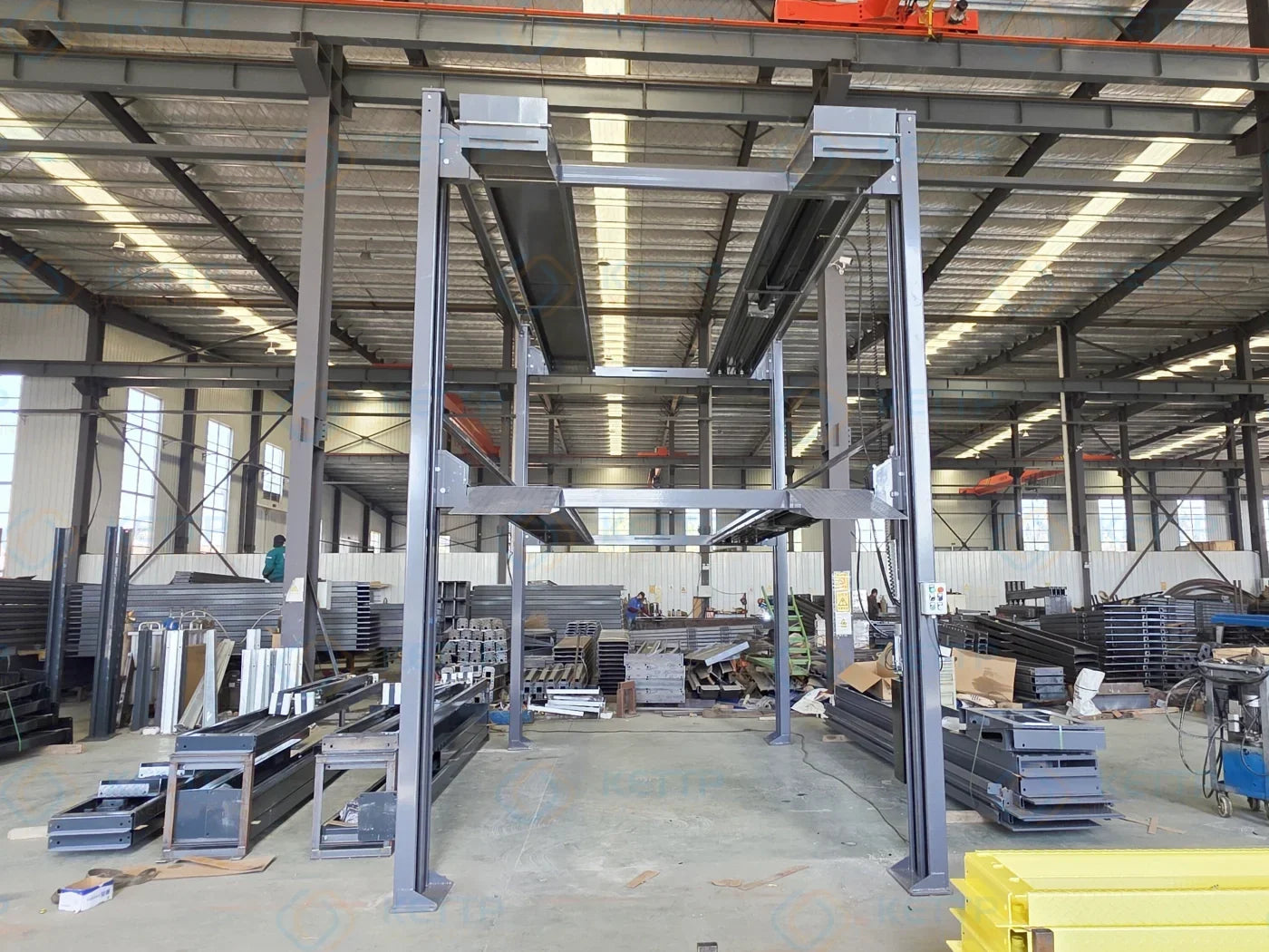 Tri-Level heavy duty 4 post Auto Storage Lift (3FS) - QINGDAO KETTP CO., LTD.