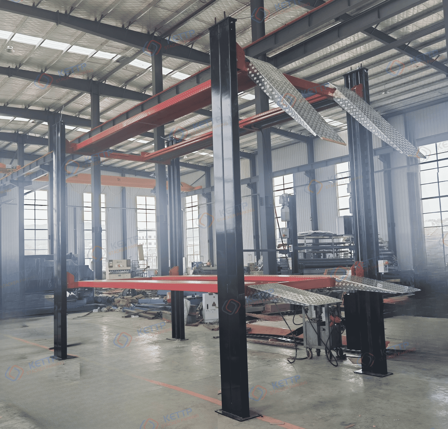 3 levels 4 post STRONG car stacker (3FS) - QINGDAO KETTP CO., LTD.