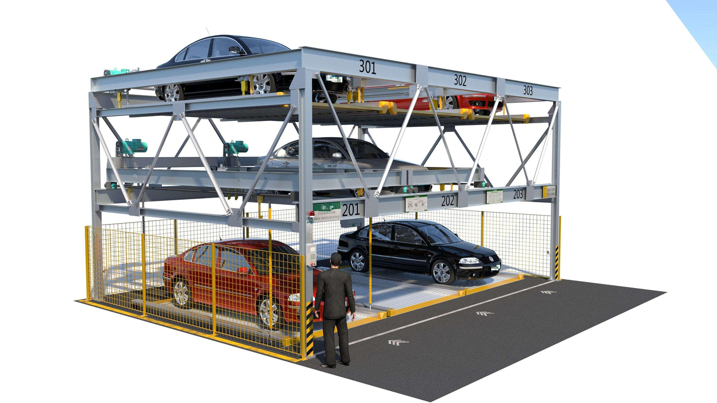 3 levels PUZZLE parking system (3P) - QINGDAO KETTP CO., LTD.