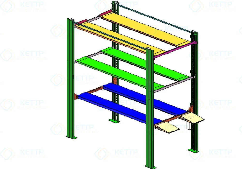 Economical & practical 4 Post Quad Car Stacker (4E) - KETTP – QINGDAO ...