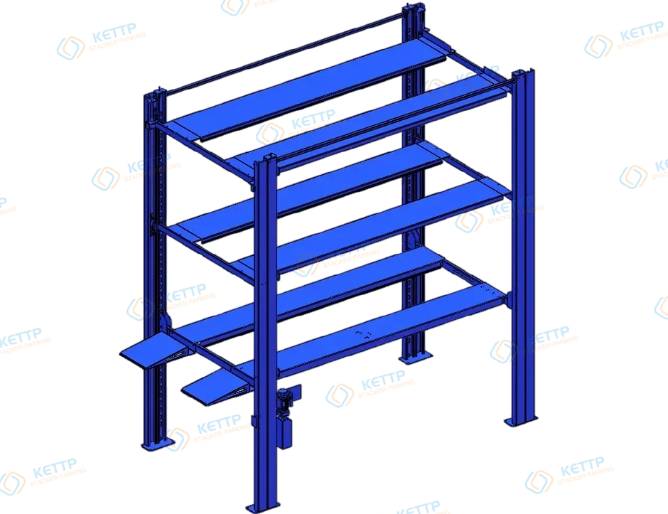 Tri-Level Car Storage lift & garage car stackers- KETTP – QINGDAO KETTP ...