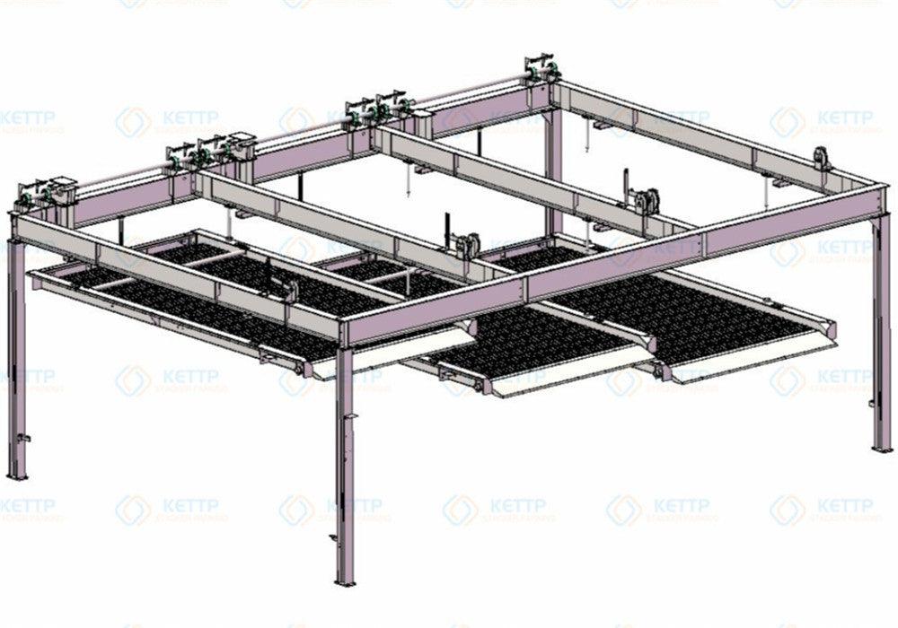 2 levels SUSPENDED parking system (2S) - QINGDAO KETTP CO., LTD.