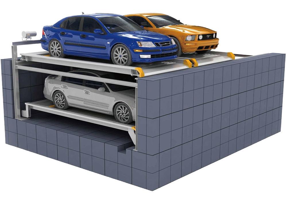 Ground 1 level + Pit 1 level PUZZLE parking system (PSH 1+1) - QINGDAO KETTP CO., LTD.