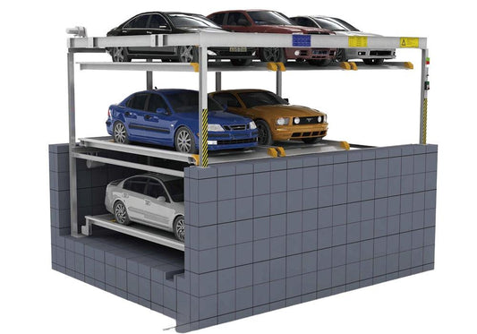 Ground 2 level + Pit 1 level PUZZLE parking system (PSH 2+1) - QINGDAO KETTP CO., LTD.