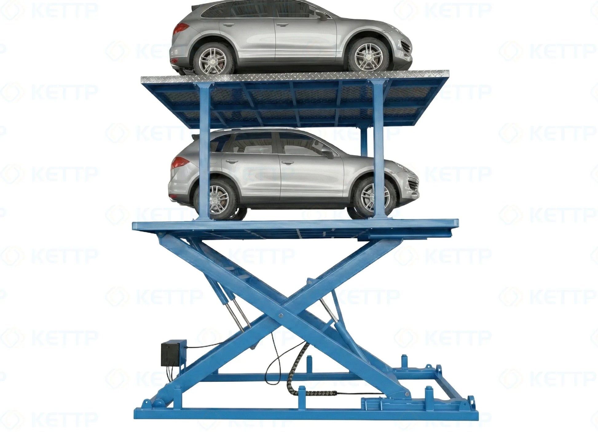 Double deck underground garage scissor lift (SFD) - QINGDAO KETTP CO., LTD.