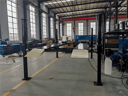 2 levels 4 post TUBE design parking lift (2FT) - QINGDAO KETTP CO., LTD.