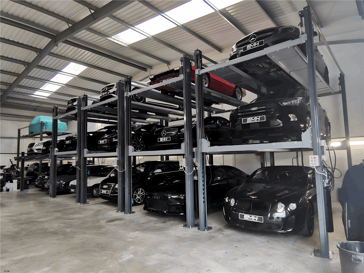 3 levels 4 post parking stacker (3F) - QINGDAO KETTP CO., LTD.