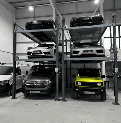 Triple car stacker parking lift - QINGDAO KETTP CO., LTD.